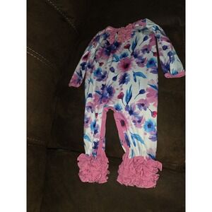 Marie nicole spring floral Easter romper size 12 18 months